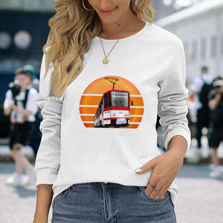 Straßenbahn Yoga Lustiges Strassenbahn Kt4d Straßenbahn Langarmshirts Geschenke für Sie