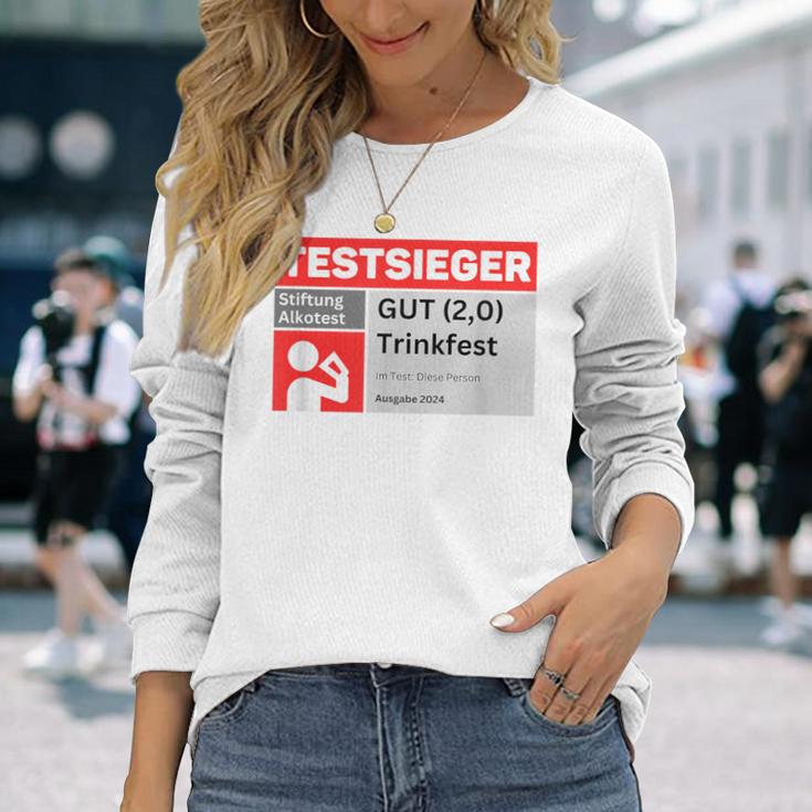 Test Winner Stiftung Alkotest Gut Trinkfest Malle Bumsbar Langarmshirts Geschenke für Sie