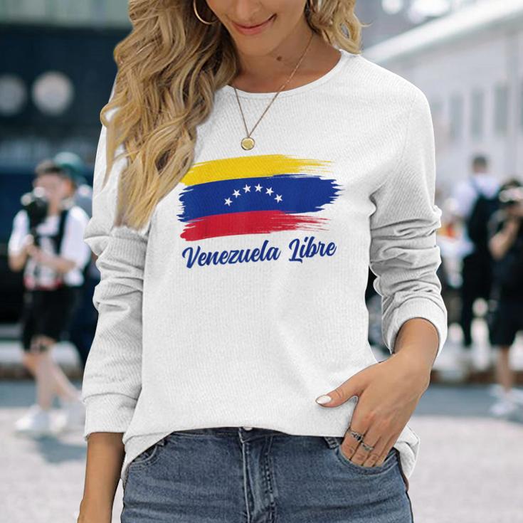 Venezuela Flag Proud Americanenezuelanenezuela Libre Langarmshirts Geschenke für Sie