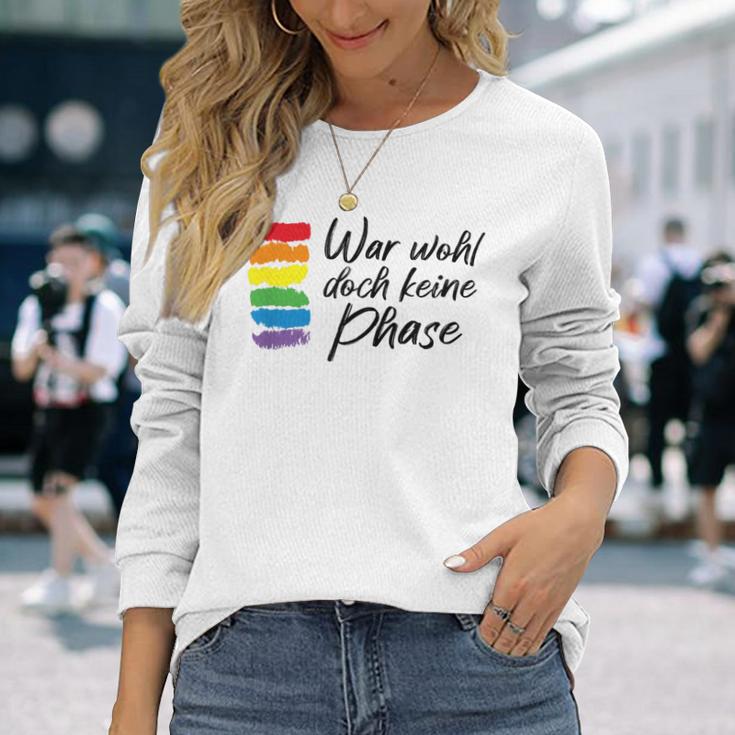 War Wohl Doch Keine Phase Mit Regenbogen Gay Flagge Lgbtq Langarmshirts Geschenke für Sie