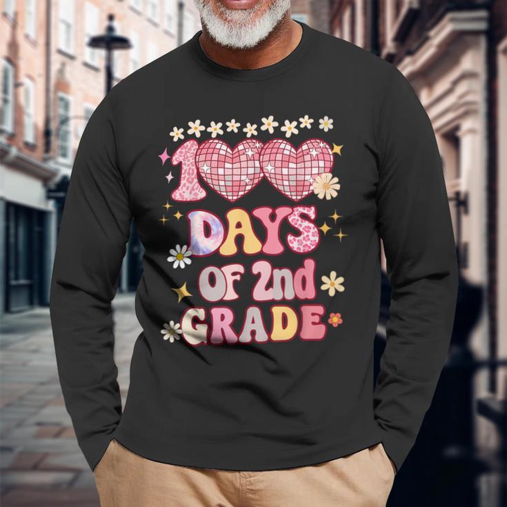 100 Tage 2 Klasse Alles Gute Zum 100 Schultag Für Kinder Lehrer Langarmshirts Geschenke für alte Männer