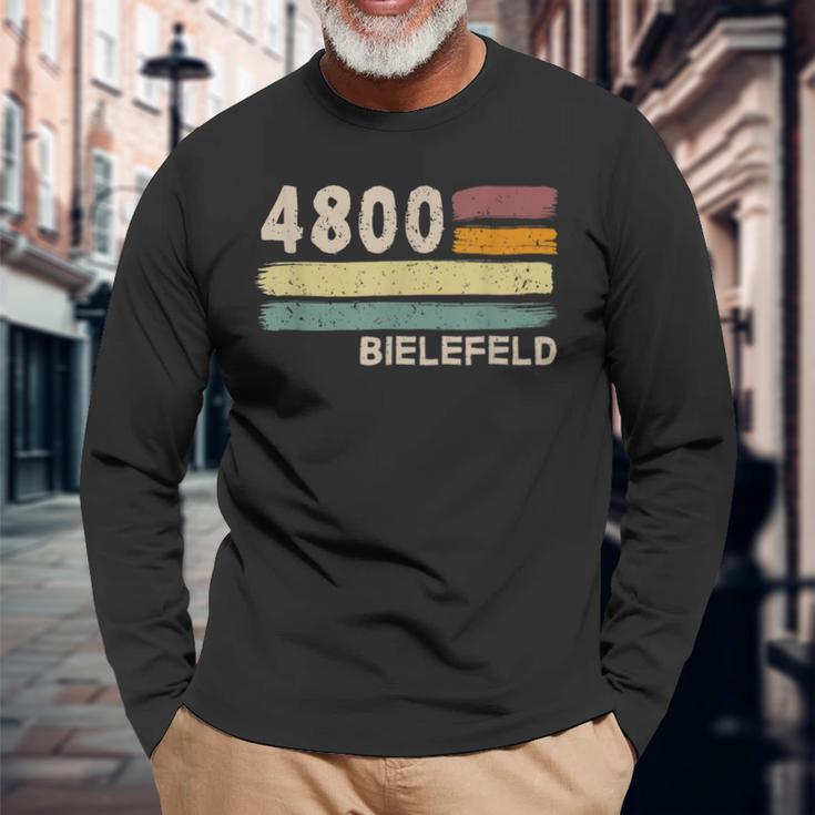 4800 Bielefeld Retro Postcodes Old Postcodeintage Langarmshirts Geschenke für alte Männer