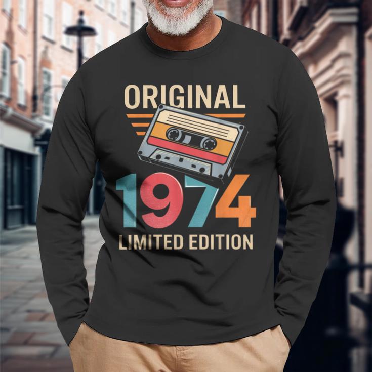 50 Geburtstag Mann Frau 50 Jahre 1974 Deko Lustig Geschenk Langarmshirts Geschenke für alte Männer