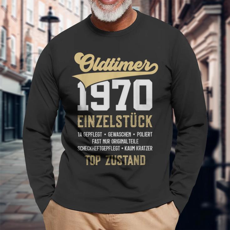 53 Jahre Oldtimer 1970Intage 53Rd Birthday Langarmshirts Geschenke für alte Männer