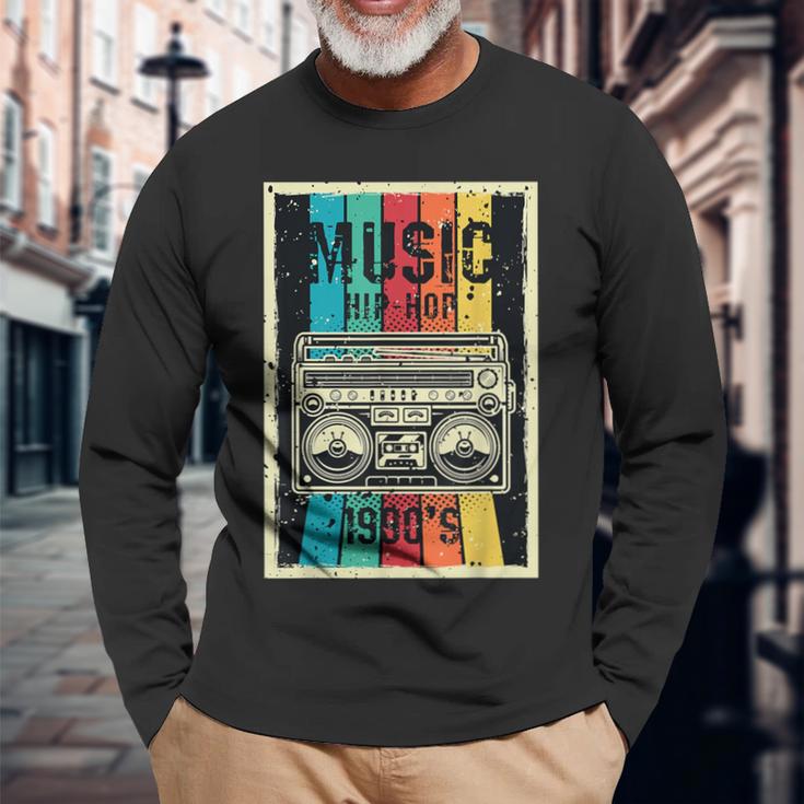 90S Outfit Hip Hop Music Retro Langarmshirts Geschenke für alte Männer