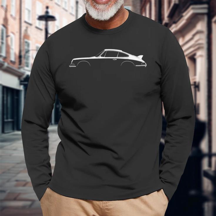 911 Silhouette Intage Retro Intage Langarmshirts Geschenke für alte Männer