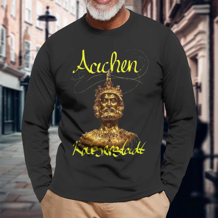 Aachen Kaiserstadt Langarmshirts Geschenke für alte Männer