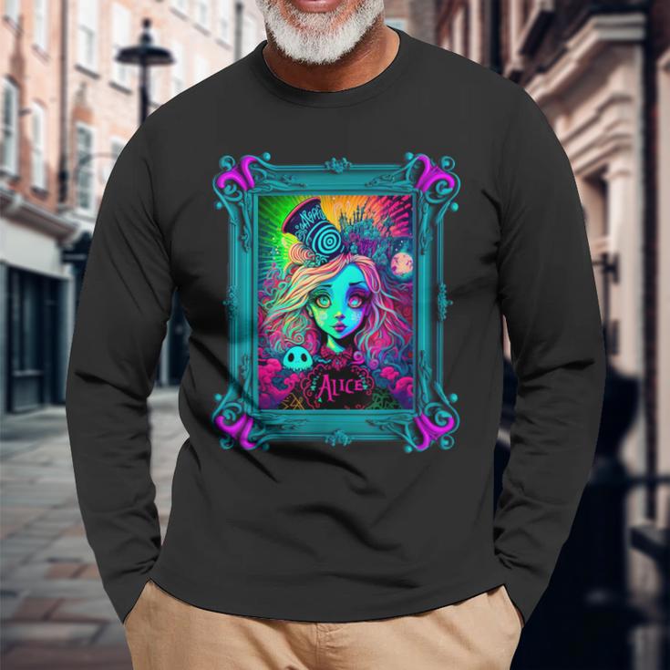 Alice In Wonderland Langarmshirts Geschenke für alte Männer