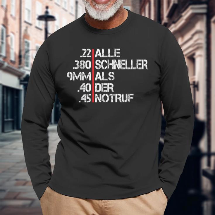 Alle Schneller Als Der Emergency Call Sports Shooting Sports Shooter Langarmshirts Geschenke für alte Männer