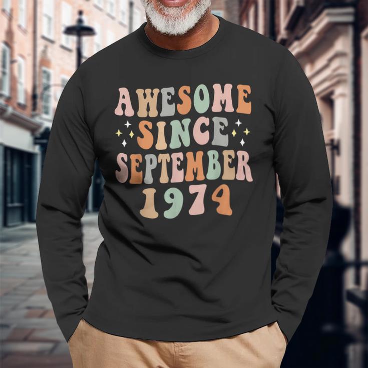 Alles Gute Zum 48 Geburtstag 48 Jahre Alt Fantastisch Seit September 1974 Langarmshirts Geschenke für alte Männer