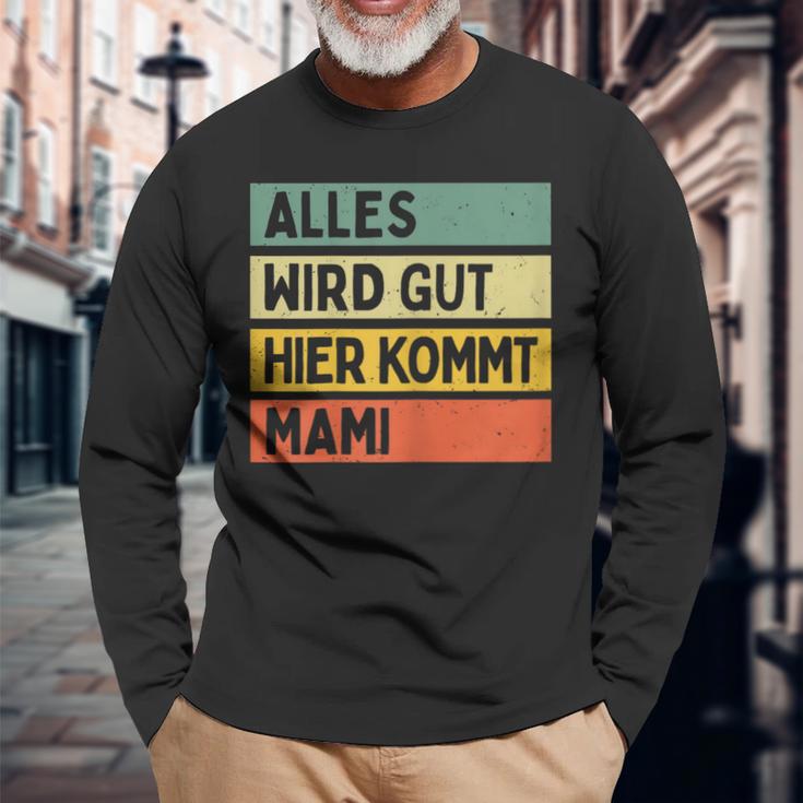 Alles Wird Gut Hier Kommt Mami Retrointage First Name Langarmshirts Geschenke für alte Männer