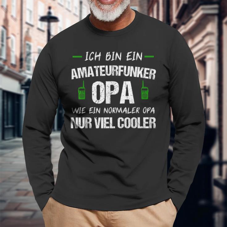 Amateur Radio Grandpa Funker Ham Amateur Radio Langarmshirts Geschenke für alte Männer