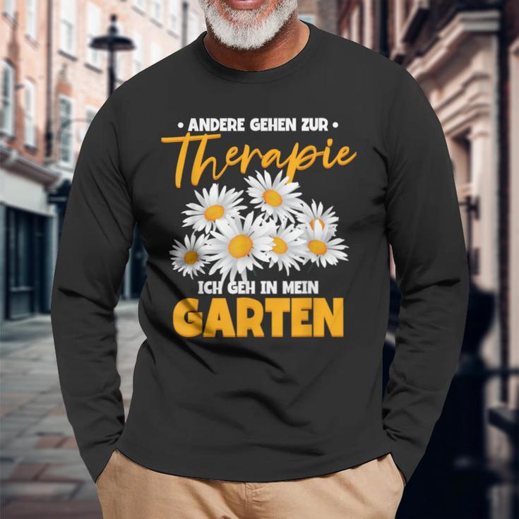 Andere Gehen Zur Therapie Ich Gehe In Mein Garten S Langarmshirts Geschenke für alte Männer