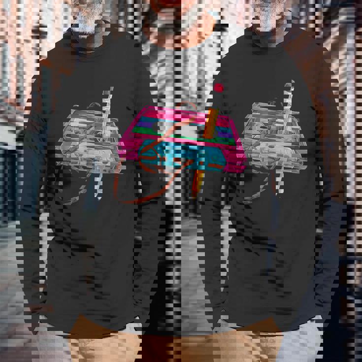 Anni 80 90 Retro Cassetta Divertent Uomo Donna Magliette Maglietta a maniche lunghe Regalos para ancianos