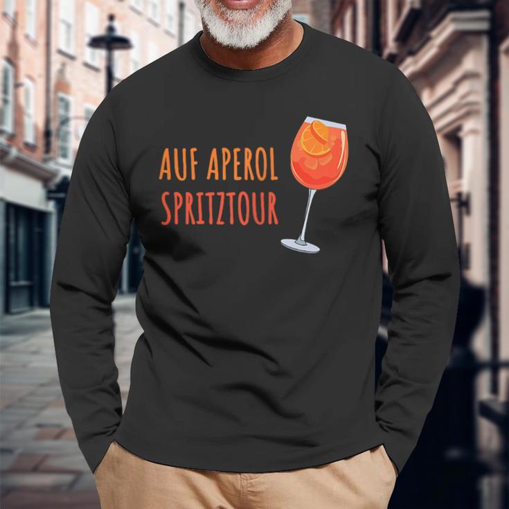 Aperol Bin Auf Aperol Spritztour S Langarmshirts Geschenke für alte Männer