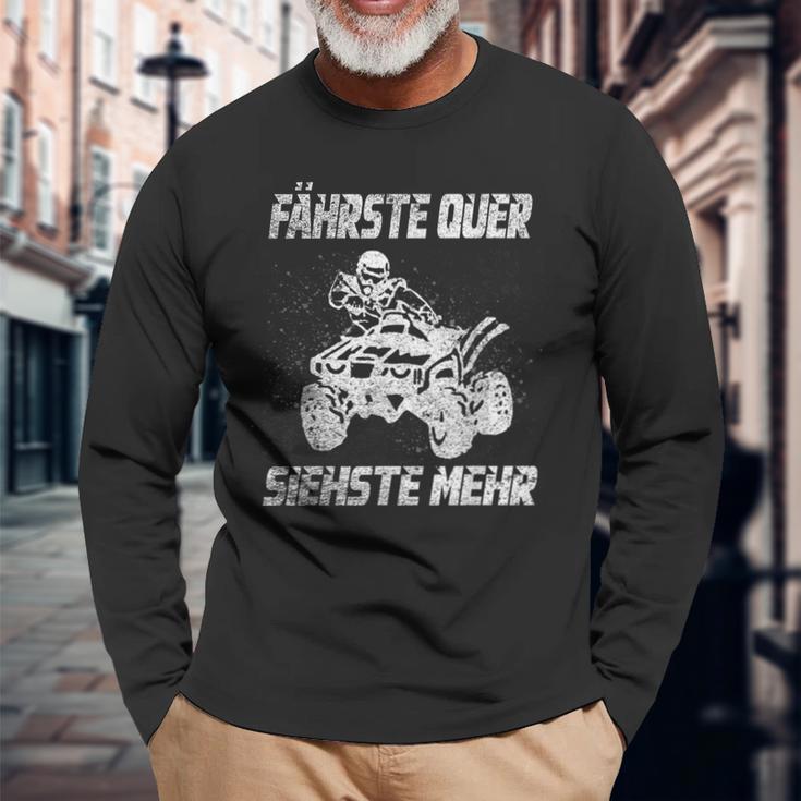 Atv Quad Bike Offroad Quad Driver Slogan Drift Langarmshirts Geschenke für alte Männer