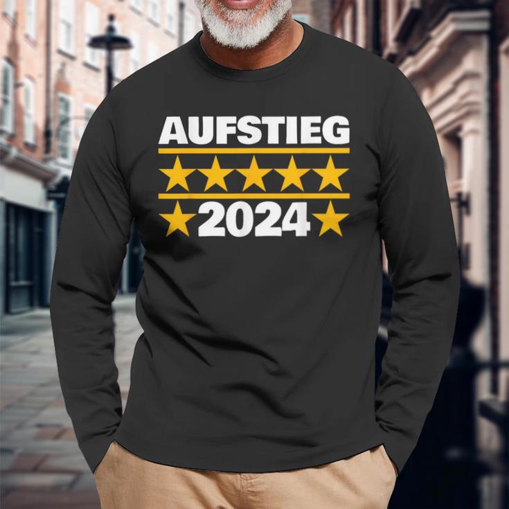 Aufsteiger 2024 Mannschaft Meister Aufstieg Meiste R Fan Langarmshirts Geschenke für alte Männer