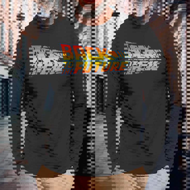 Back To The Future Logo Maglietta a maniche lunghe Regalos para ancianos