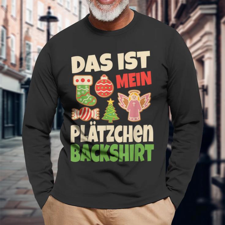 Backen Christmas Das Ist Mein Plätzchen Baking Christmas That Langarmshirts Geschenke für alte Männer