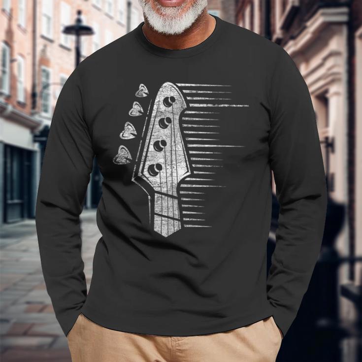 Bajo Eléctrico Rockero Rock Música Instrumento Bajista Camiseta de manga larga Regalos para ancianos