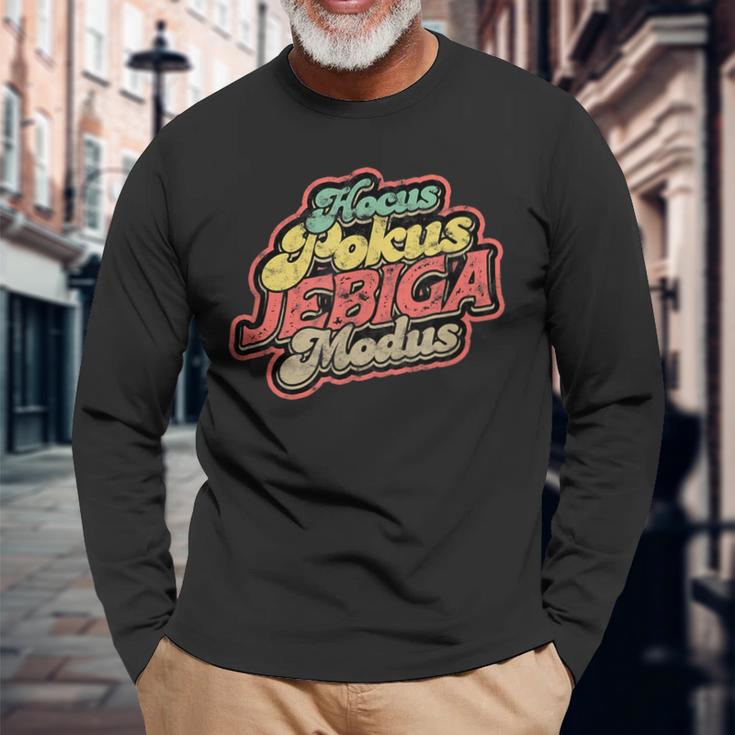 Balkan Jugo Spruch Hocus Pokus Jebiga Modus Langarmshirts Geschenke für alte Männer