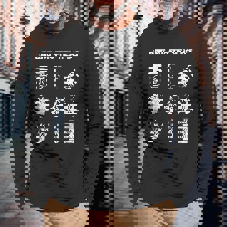Bands Of The 90'S Long Sleeve T-Shirt - Seseable