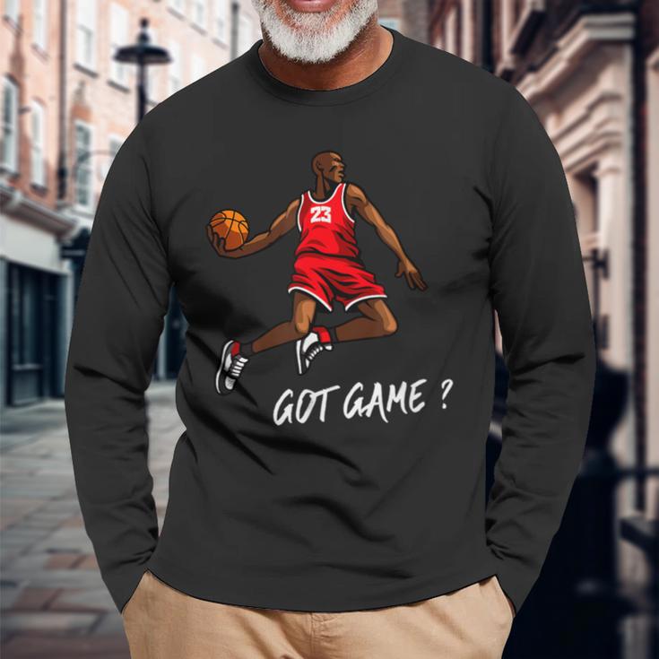 Basketball 23 Got Game Dunk Langarmshirts Geschenke für alte Männer