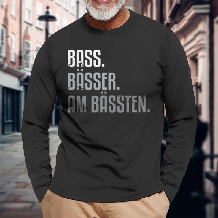 Bass For Bassisten Langarmshirts Geschenke für alte Männer