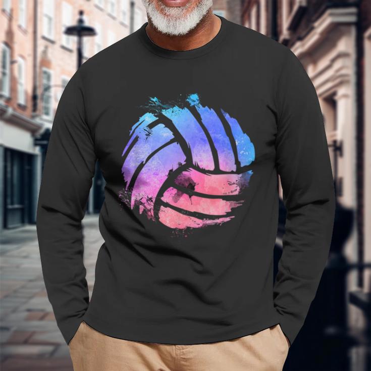 Beacholleyball Player Langarmshirts Geschenke für alte Männer