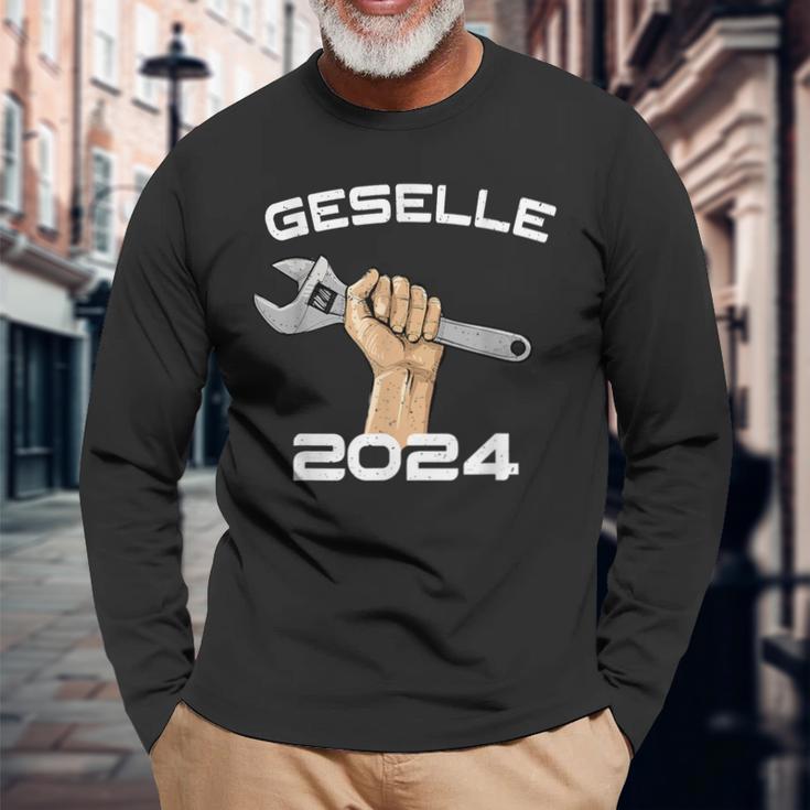 Bestandene Gesellenprüfung Gesellenbrief Azubi Geselle 2024 Langarmshirts Geschenke für alte Männer