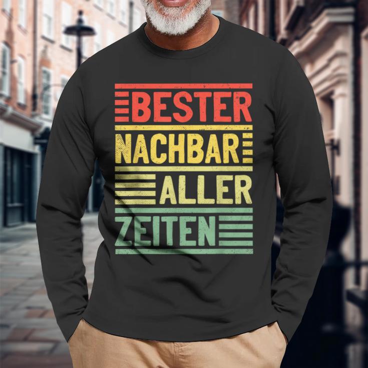 Bester Nachbar Alles Zeiten Nachbarn Langarmshirts Geschenke für alte Männer