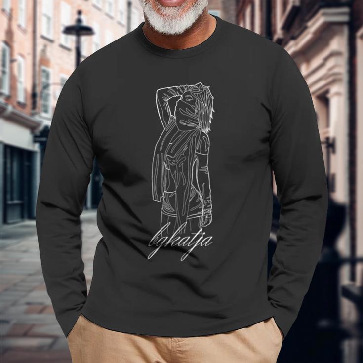 Bgkatja Illustration Langarmshirts Geschenke für alte Männer