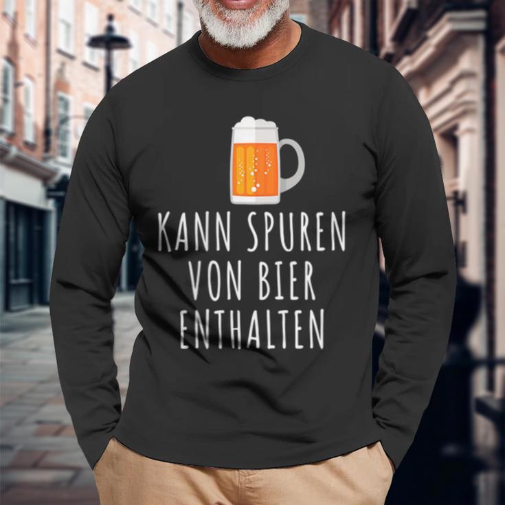 Bier Kann Spurson Bier Enthalten Bier Langarmshirts Geschenke für alte Männer