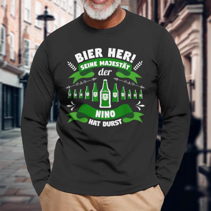 Bier Her Majestät Nino Langarmshirts Geschenke für alte Männer