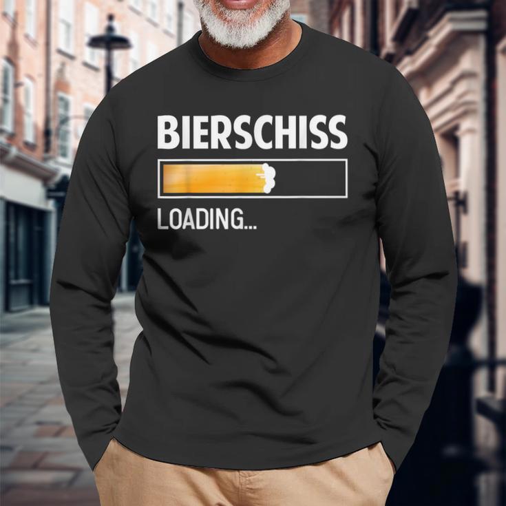 Bierschiss Saufen Bier Malle Joke Saying Langarmshirts Geschenke für alte Männer