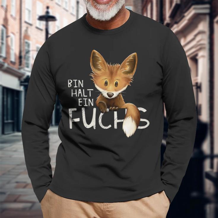 Bin Halt Eben Ein Fuchserwegen Fuchsiges Statement Langarmshirts Geschenke für alte Männer