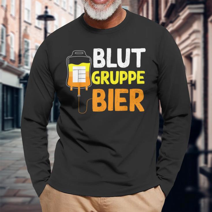 Blut Gruppe Langarmshirts Geschenke für alte Männer