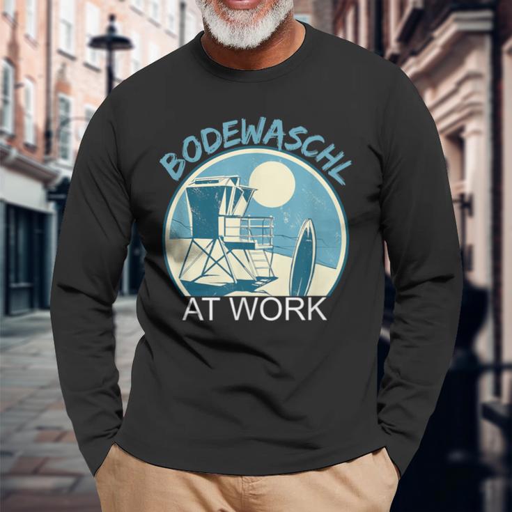 Bodewaschl At Work Bathmeister Lifeguard Langarmshirts Geschenke für alte Männer