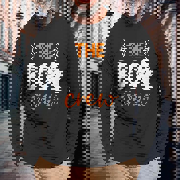 The Boo Crew Matching Halloween Family Pajamas Long Sleeve T-Shirt Gifts for Old Men