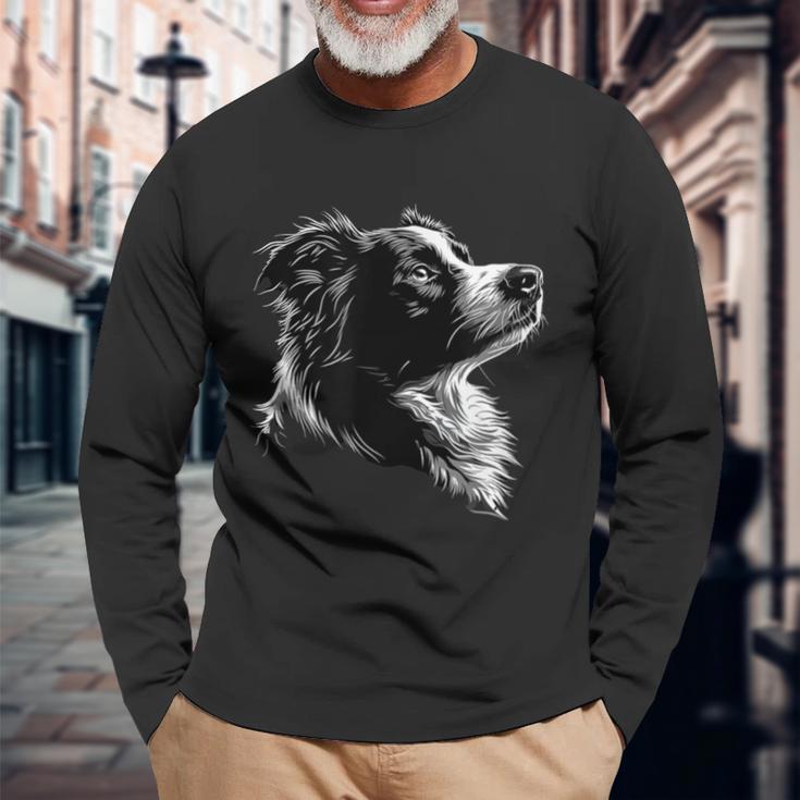 And Border Collie Langarmshirts Geschenke für alte Männer