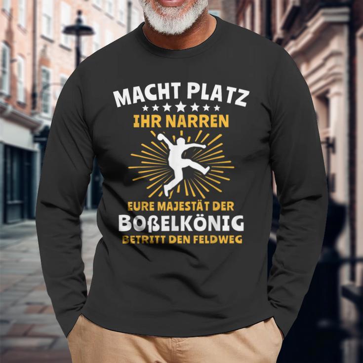 Bossel Majestät Klootschiessen Langarmshirts Geschenke für alte Männer