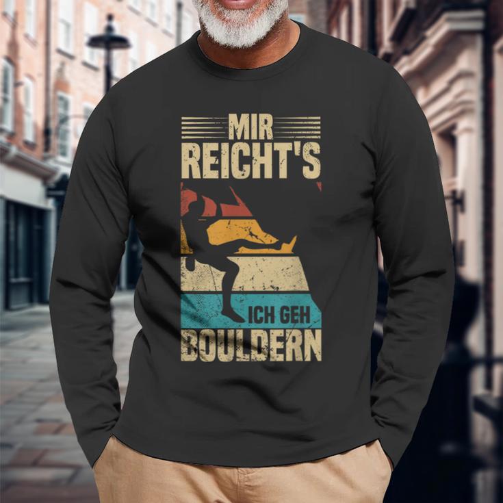 Bouldering Retro Mountain Climbing Mir Reicht's Ich Geh Bouldering Langarmshirts Geschenke für alte Männer