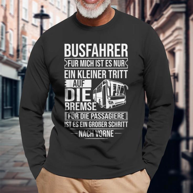 Bus Driver Bus Driving Line Bus Model Line Bus Driver Langarmshirts Geschenke für alte Männer