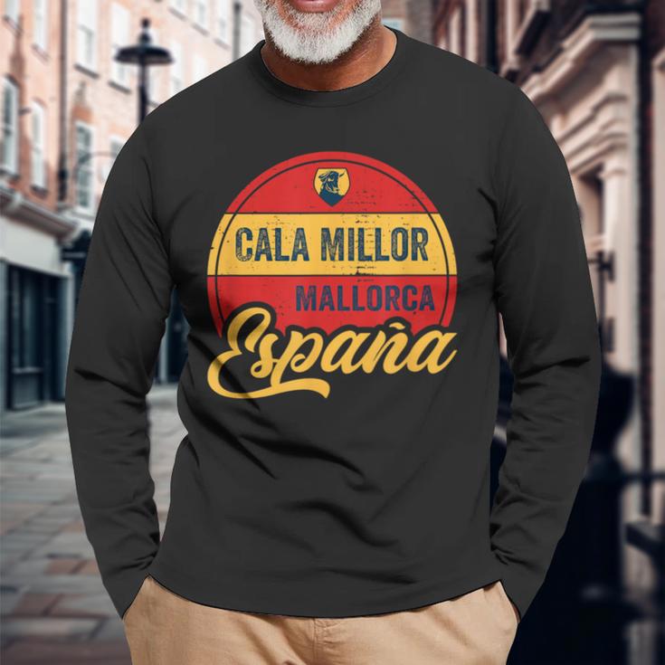 Cala Millor Mallorca Balearic Spain Espana S Langarmshirts Geschenke für alte Männer