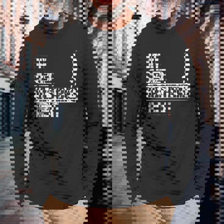 Camicia Eat Sleep Calisthenics Repeat Per Un Fan Del Calisthenics Maglietta a maniche lunghe Regalos para ancianos