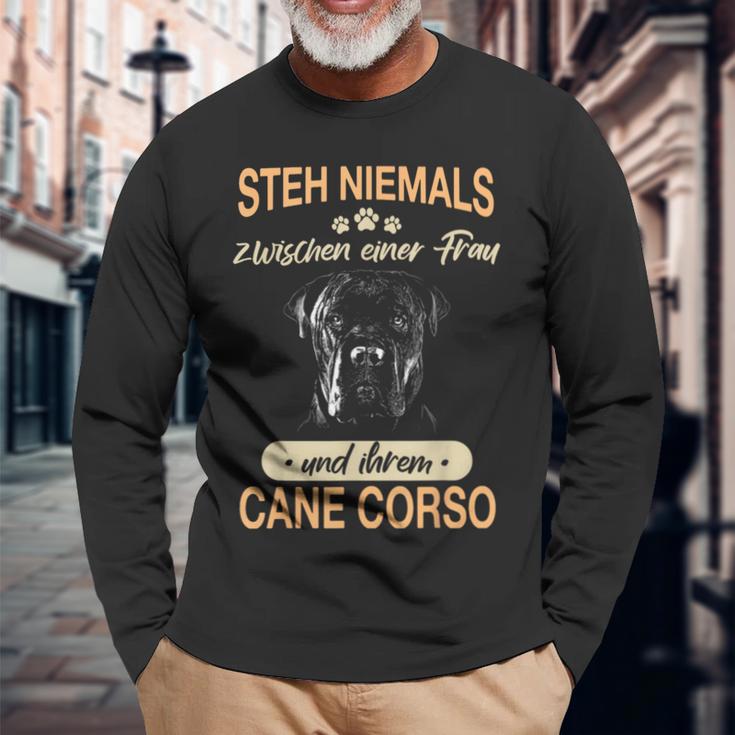 Cane Corso Italiano Dog S Langarmshirts Geschenke für alte Männer