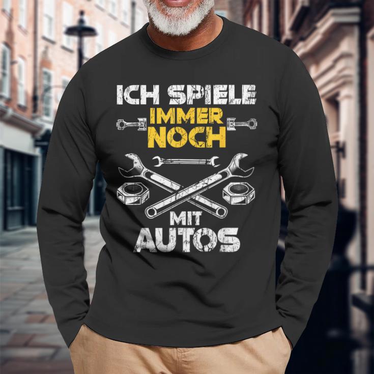 Car Mechanic Ich Spiel Noch Mit Autos Langarmshirts Geschenke für alte Männer