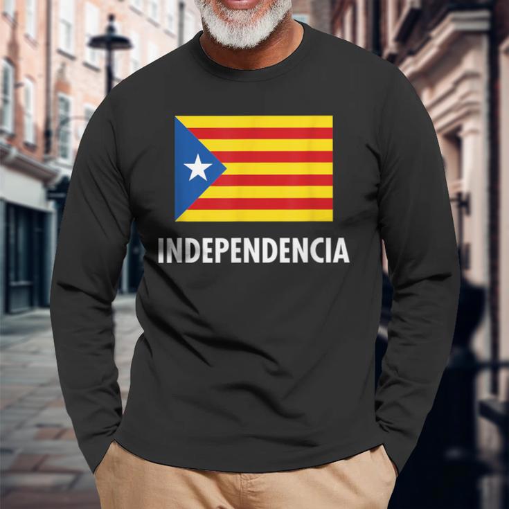 Catalonia Independencia Langarmshirts Geschenke für alte Männer