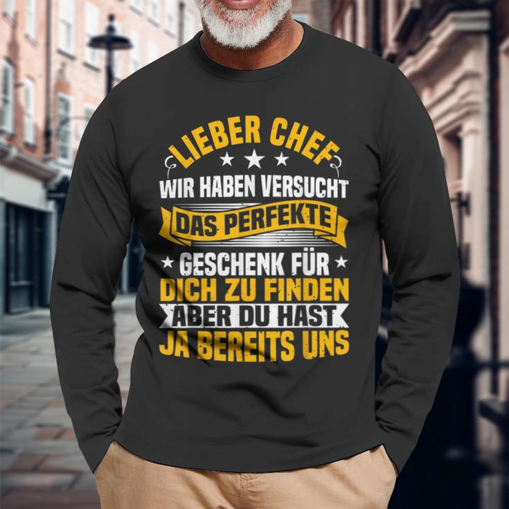 Chef Wir Habenersucht Das Perfekte Geschenk Zu Finden Langarmshirts Geschenke für alte Männer