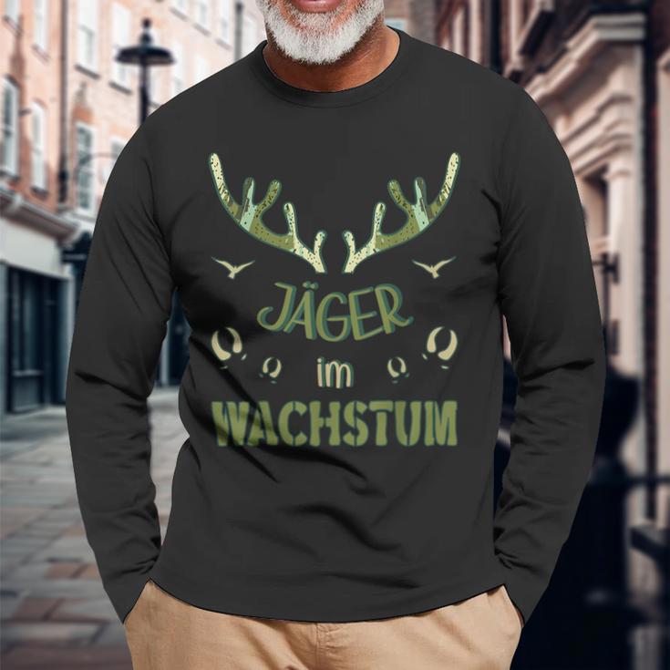 Children's Jäger Im Wachstum Papas Jagdkamerad Jägersohn Langarmshirts Geschenke für alte Männer